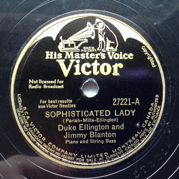 Duke Ellington And Jimmy Blanton - Sophisticated Lady / Pitter