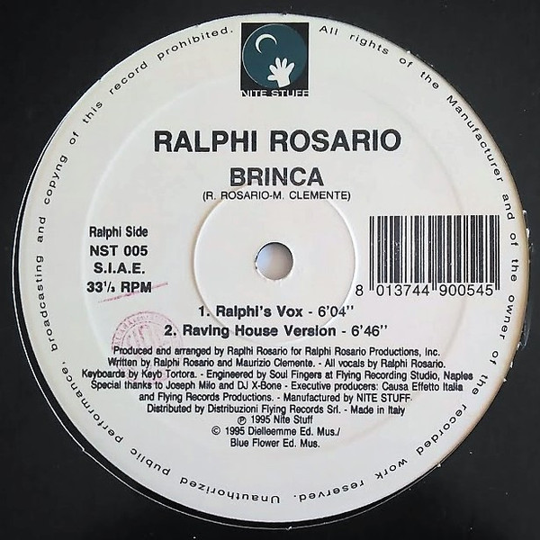 escocés calcular trimestre Ralphi Rosario - Brinca | Releases | Discogs