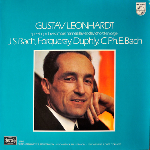 Auf Dem Cembalo.. LP 1976 ' Bach / Forqueray Gustav Leonhardt Mozart 