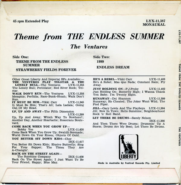 last ned album The Ventures - Theme From The Endless Summer