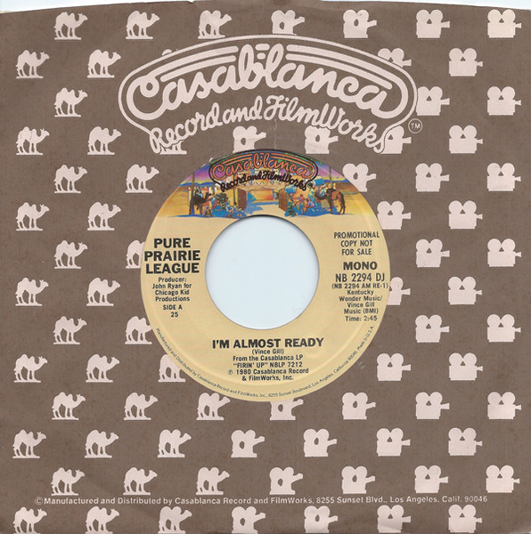 Pure Prairie League – I'm Almost Ready (1980, Vinyl) - Discogs