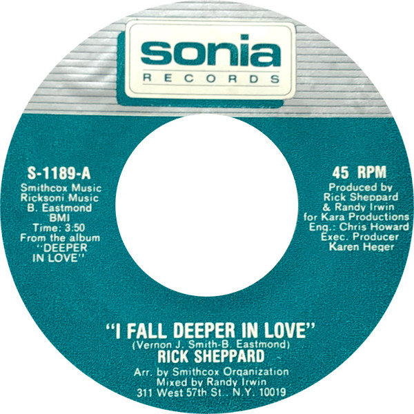 Rick Sheppard – I Fall Deeper In Love (1983, Vinyl) - Discogs