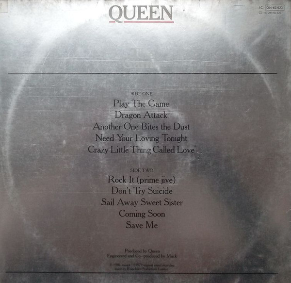 Queen – The Game (1980, Foil Sleeve, Vinyl) - Discogs