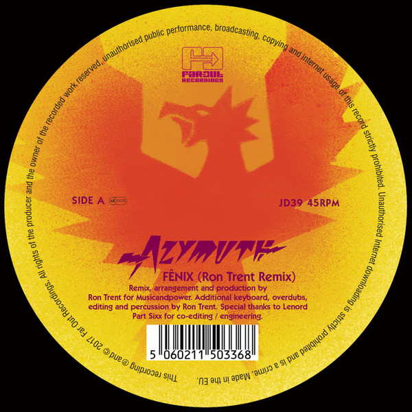 Azymuth – Fênix (Ron Trent Remix) (2017, Vinyl) - Discogs