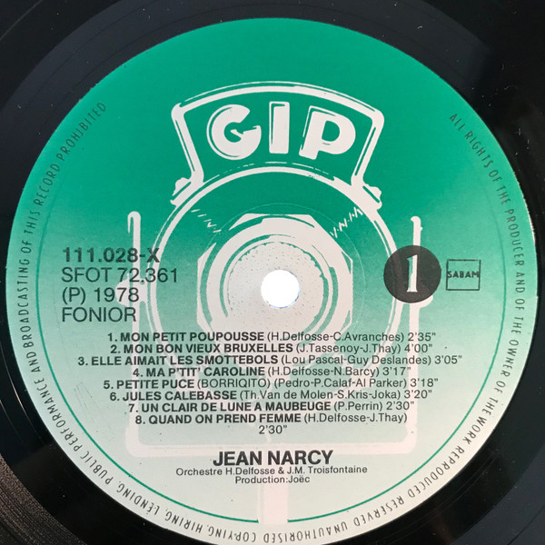 lataa albumi Jean Narcy - Mon Petit Poupouse
