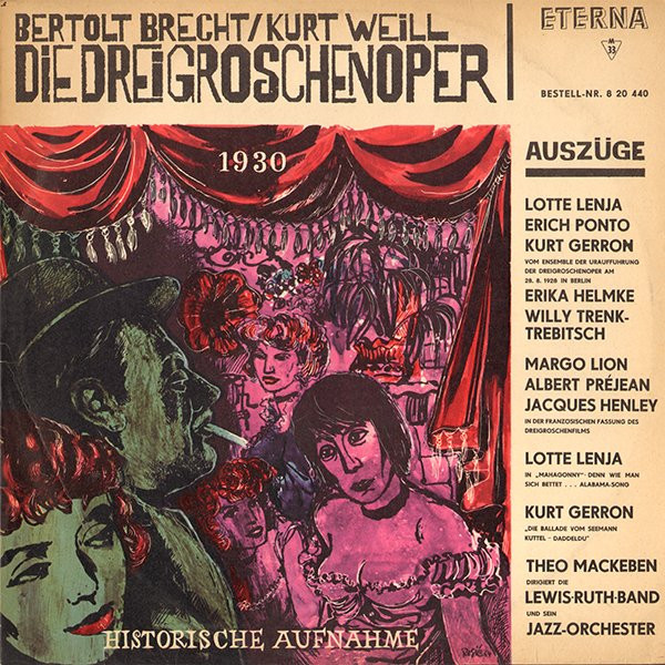 indre Drikke sig fuld stole Bertolt Brecht / Kurt Weill – Die Dreigroschenoper (1973, Vinyl) - Discogs