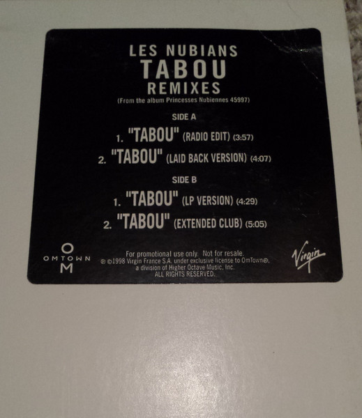 Les Nubians – Tabou (Remixes) (1998, Vinyl) - Discogs