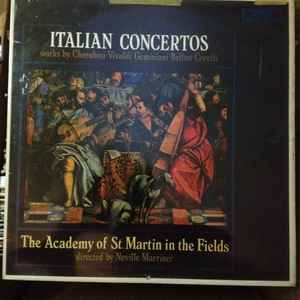 The Academy Of St. Martin-in-the-Fields - Italian Concertos album cover