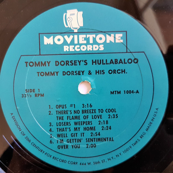 lataa albumi Tommy Dorsey And His Orchestra - Hullabaloo