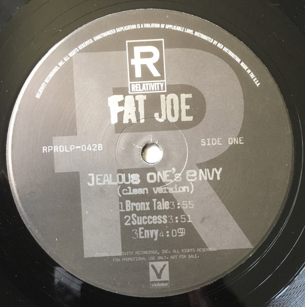 Fat Joe – Jealous One's Envy (1995, Vinyl) - Discogs