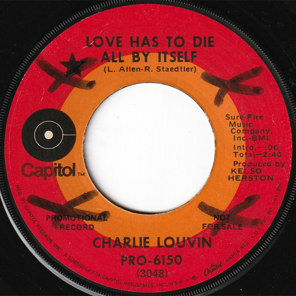 descargar álbum Charlie Louvin - Love Has To Die All By Itself I Wish It Had Been A Dream