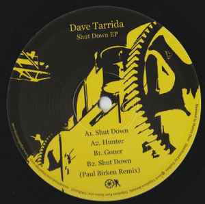 Pochette de l'album Dave Tarrida - Shut Down EP