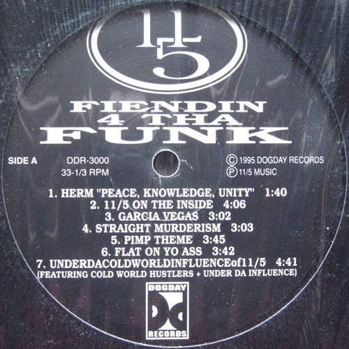 11/5 – Fiendin' 4 Tha Funk (White Disc, CD) - Discogs