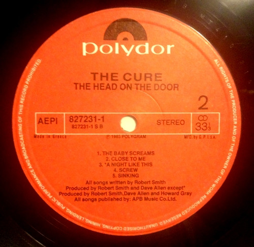 Vinilo The Cure - The Head on The Door Nuevo y Sellado 25900 Edición  Europea 2016 . Pago con Transferencia 🏦 o Tarjetas (Debito o Crédito) …