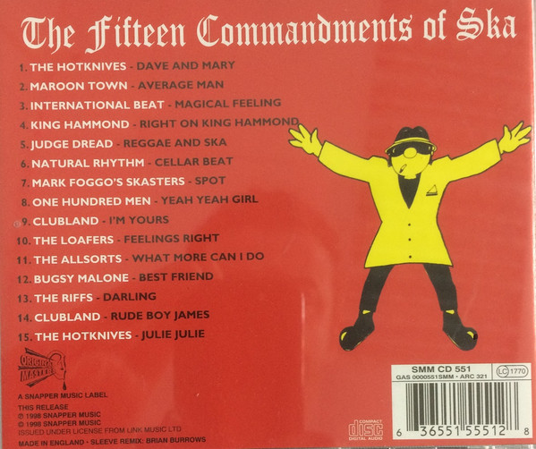 last ned album Various - The Fifteen Commandments Of Ska