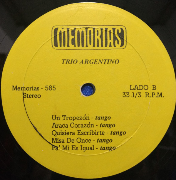 baixar álbum El Trio Argentino - Memorias Del Trío Argentino