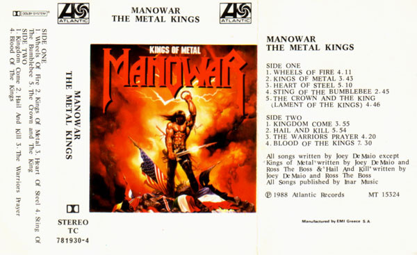 Manowar u003d マノウォー – Kings Of Metal u003d キングス・オブ・メタル (CD) - Discogs