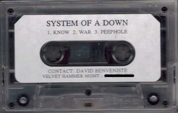 System of A Down Audio Cassette Tape 