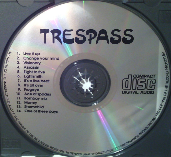 Trespass – Live It Up (CD) - Discogs