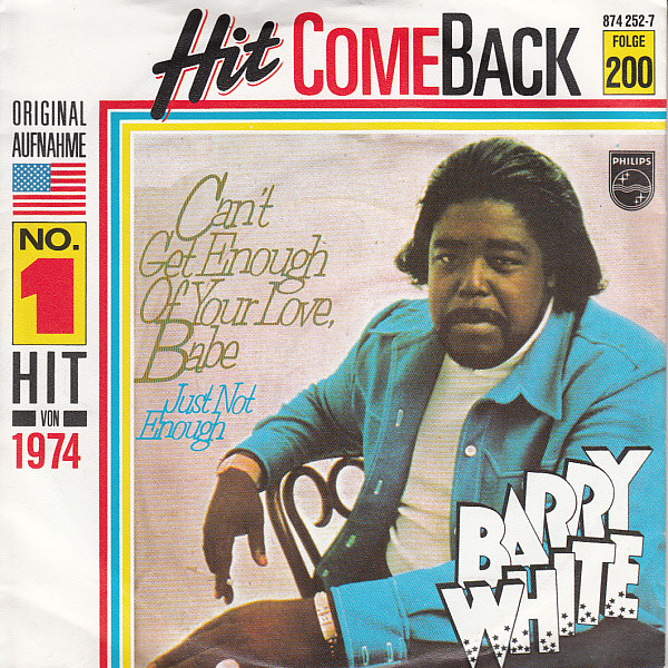 Barry White – Can't Get Enough Of Your Love, Babe (1989, Vinyl