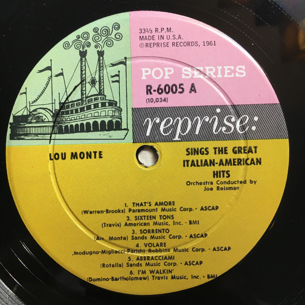 baixar álbum Lou Monte - Sings The Great Italian American Hits