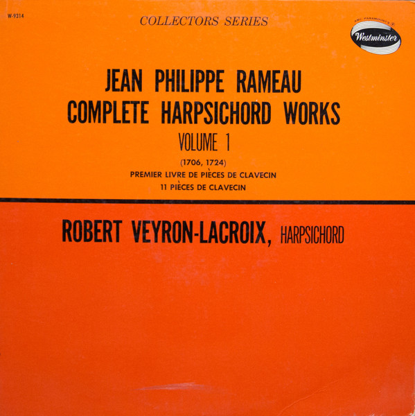 Jean-Philippe Rameau - Rameau: Harpsichord Music, Vol. 1 (1963)