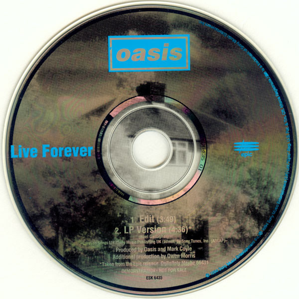 Oasis – Live Forever (1994, Vinyl) - Discogs