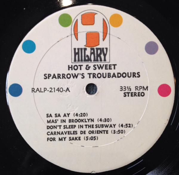 descargar álbum Sparrow's Troubadours - Hot Sweet Vol 1