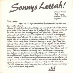 Linton Kwesi Johnson - Sonny's Lettah album cover