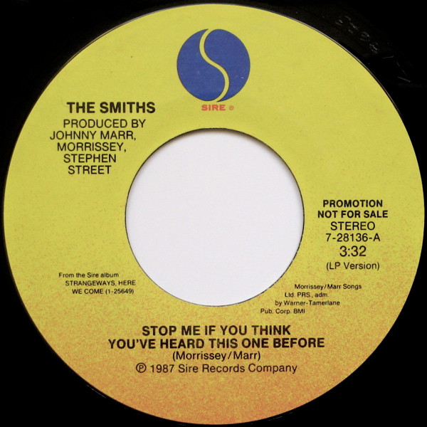 The Smiths – Stop Me If You Think You've Heard This One Before