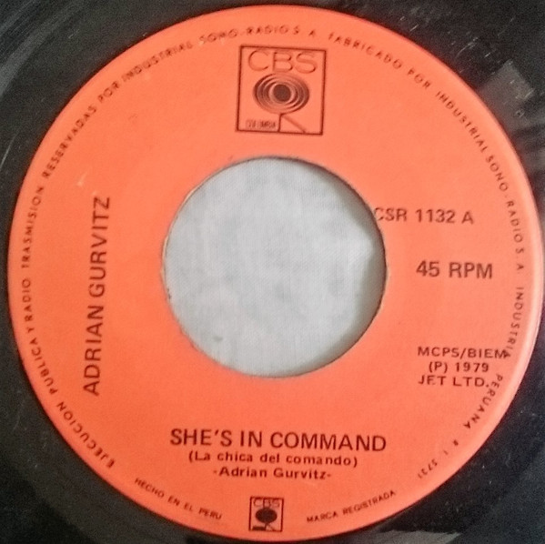 last ned album Adrian Gurvitz - Shes In Command