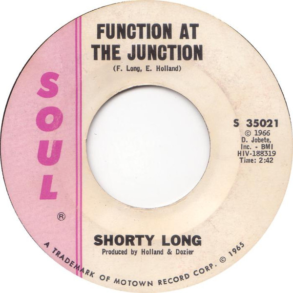 Shorty Long – Function At The Junction / Call On Me (1966, Vinyl 