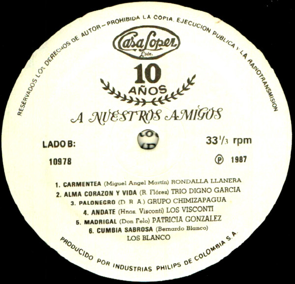 ladda ner album Various - Tecnicentro Casa López A Nuestros Amigos