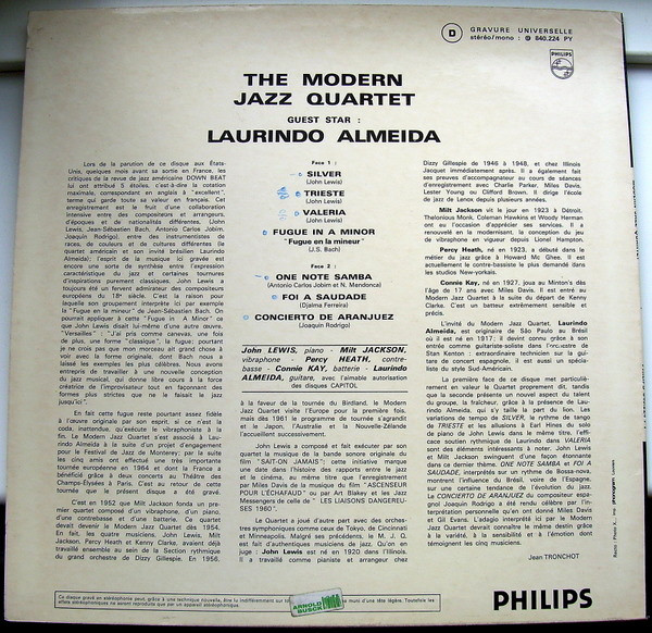 baixar álbum The Modern Jazz Quartet Guest Star Laurindo Almeida - The Modern Jazz Quartet Guest Star Laurindo Almeida