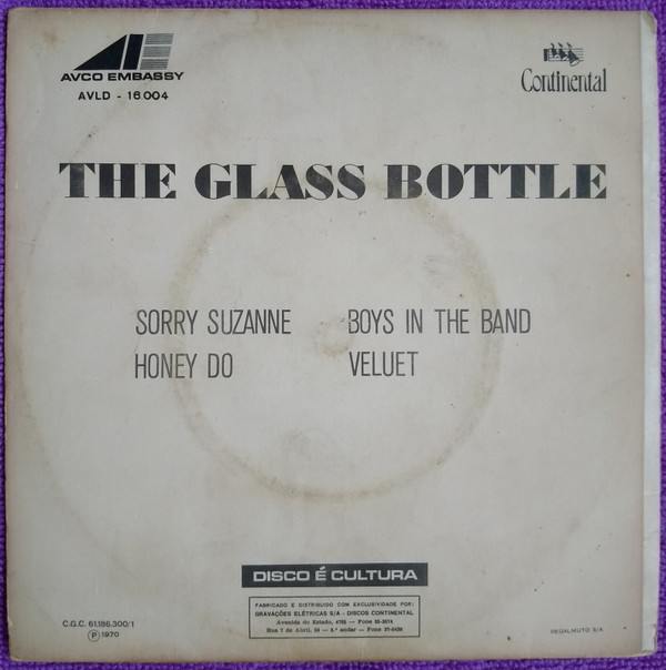 baixar álbum The Glass Bottle - Sorry Suzanne