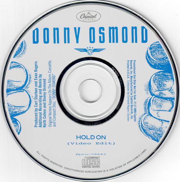 ladda ner album Donny Osmond - Hold On Video Edit