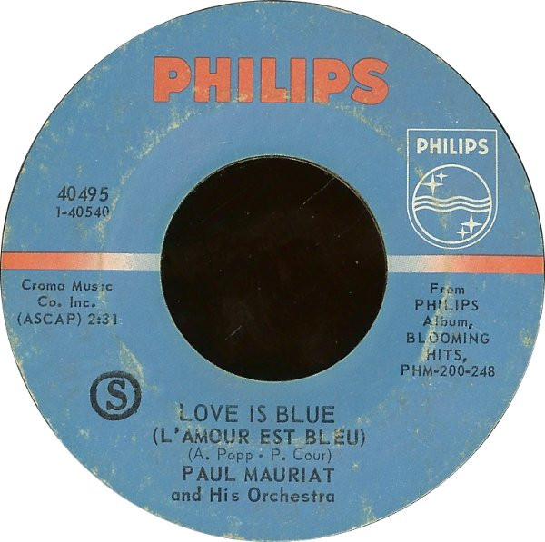 Paul Mauriat And His Orchestra Love Is Blue L Amour Est Bleu Sunny 1967 Vinyl Discogs