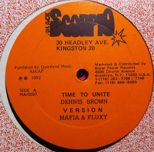 Dennis Brown – Time To Unite (1992, Vinyl) - Discogs