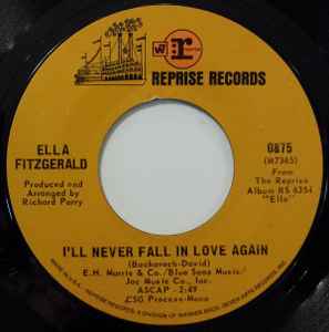Ella Fitzgerald - I'll Never Fall In Love Again album cover