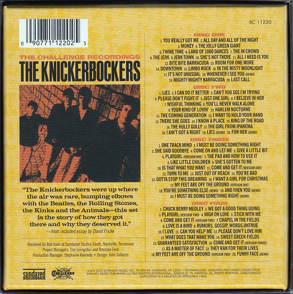 lataa albumi The Knickerbockers - The Challenge Recordings