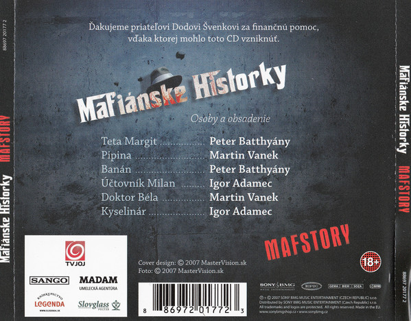 Album herunterladen Peter Batthyány, Martin Vanek, Igor Adamec, Jakub Nvota - Mafiánske Historky Mafstory
