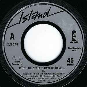 U2 – Where The Streets Have No Name (1987, Silver Injection, Vinyl) -  Discogs