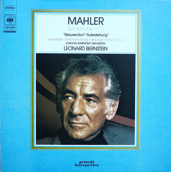 BX EX Mahler Symphonie 2 Baker Armstrong Leonard Bernstein 2 x LP M 