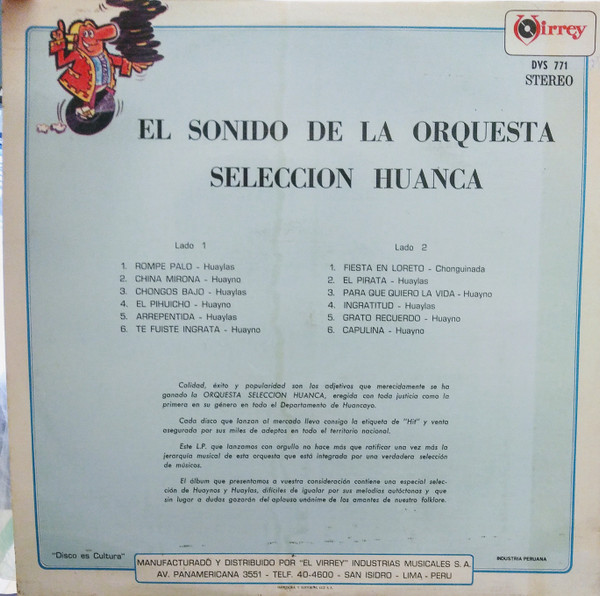 descargar álbum Selección Huanca - El Sonido De La Orquesta Selección Huanca