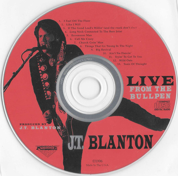 télécharger l'album JT Blanton - Live From The Bullpen