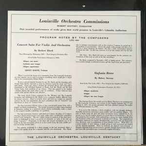 The Louisville Orchestra - Sinfonia Breve / Concert Suite For Violin And Orchestra
