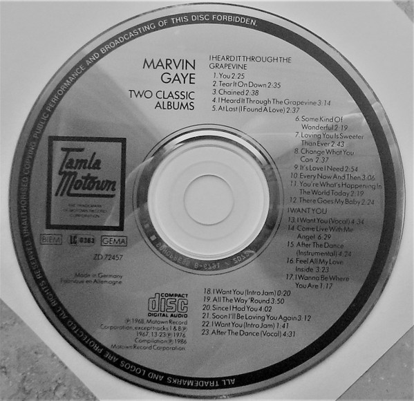 baixar álbum Marvin Gaye - I Heard It Through The Grapevine I Want You