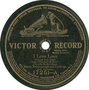 Harry Macdonough - I Love Love / Loving  album cover