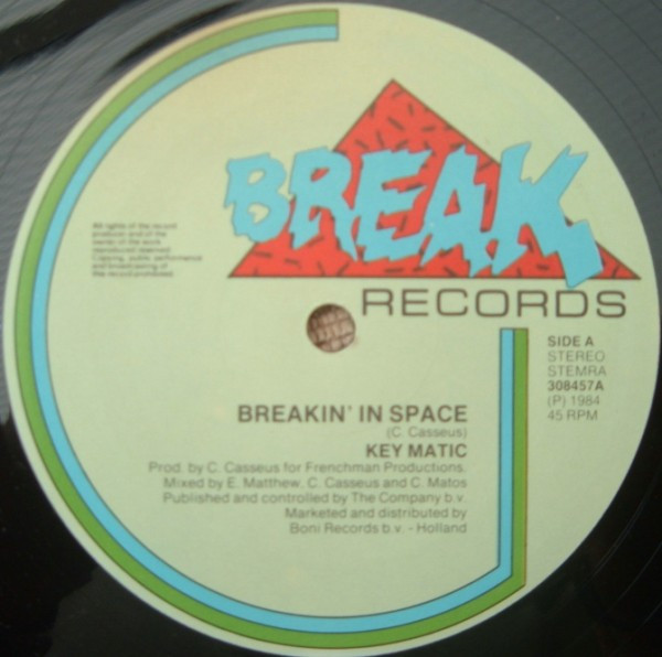 Key-Matic – Breakin' In Space (1984, Vinyl) - Discogs