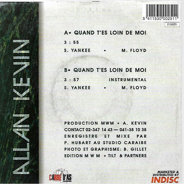 Album herunterladen Allan Kevin - Quand TEs Loin De Moi